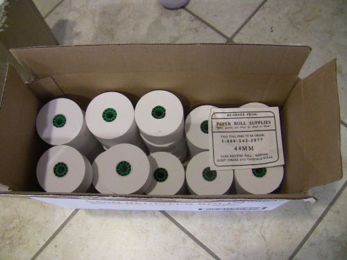 44mm x 190&#039; and 160&#039; Cash Register Paper Rolls - 95 NEW ROLLS