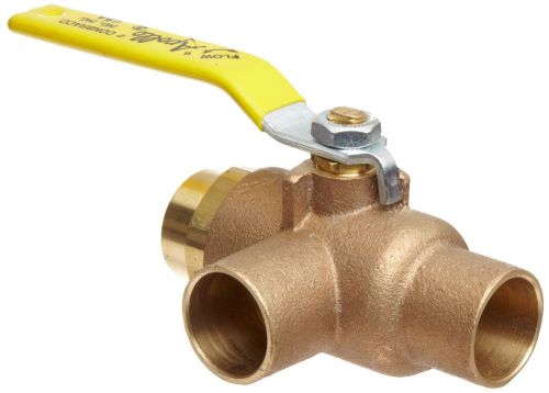 Apollo 70-900 Series Bronze Ball Valve Two Piece 3-Port Diverting Lever 1&#034; So...