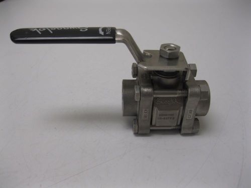 1/2&#034; NPT Swagelok SS-63TF8 Ball Valve 3-Piece 60-Series NEW L15 (2041)