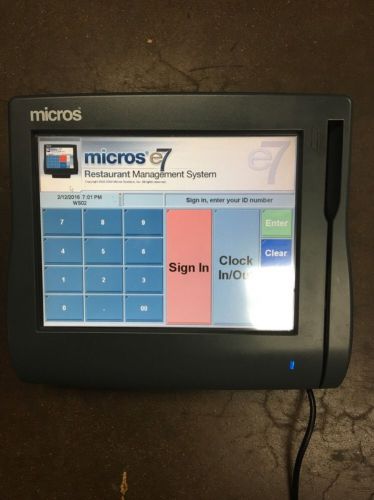 Micros Pos E7 WS4LX Terminal 400714-001