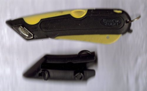 Easy cut 2000 safety box cutter knife w/ holster easycut yellow #1 for sale