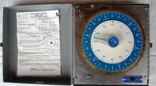 Vintage Timer Tork Program Control 5702 Clock Switch Warning Signal 120 Volt
