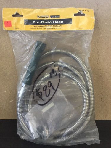 New Krowne 21-136 - 96&#034; Pre-Rinse Hose With Grip, Low Lead