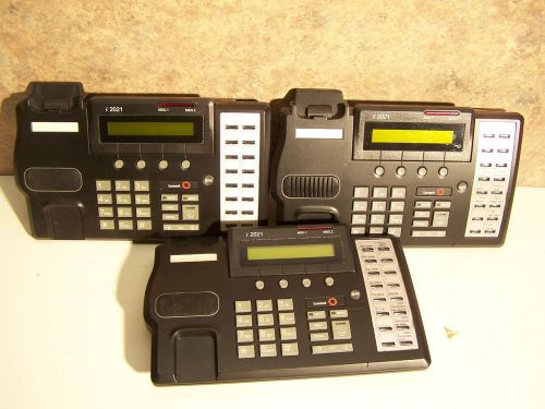 Lot of 3 Lucent 300130341 I2021 LUCENT IDSN PHONE 16 BUTTON BLACK