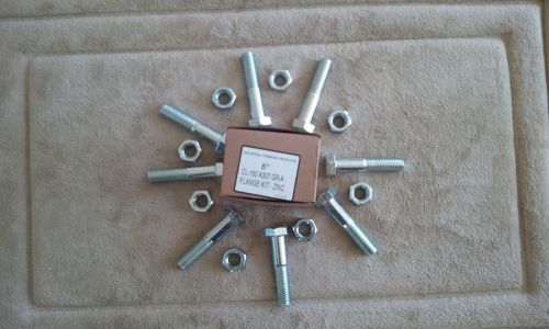 6&#034; to 8&#034; Flange Bolt 150# Zinc Plated Kit