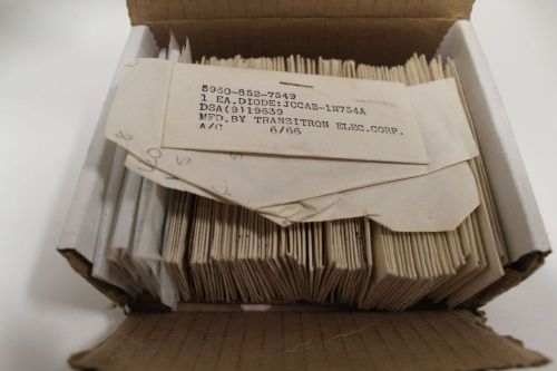 Lot of (95) Transitron Electric Corp. Silicon Diode JCCAB CCSQ JIN IN754A 1N754A