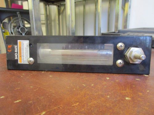 Brooks Sho-Rate Flowmeter 1358F1A2FC4B1BC Range:11.7-117 SLPM Used-Missing Screw