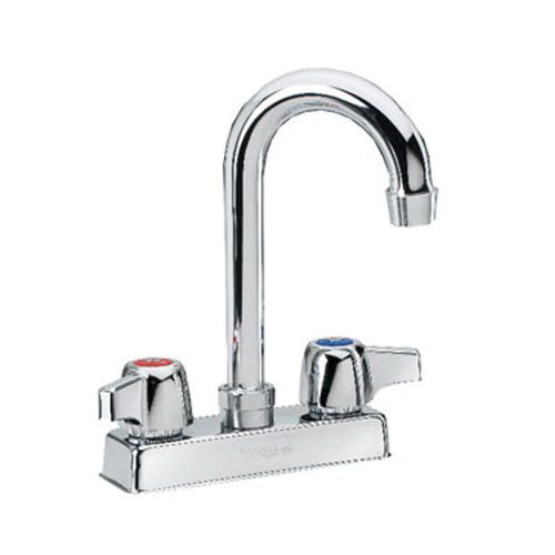 Krowne 11-400L - Commercial 4&#034; Center Deck Faucet 3.5&#034; Gooseneck Spout, Low Lead