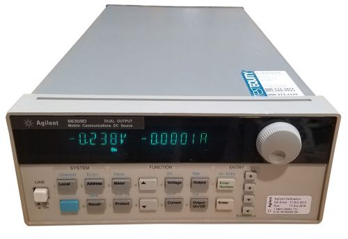 Agilent 66309d dual mobile communications dc source w/ dvm for sale