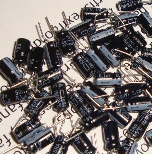 50pcs 0.1uF electrolytic capacitors, 0.1uF 50v #