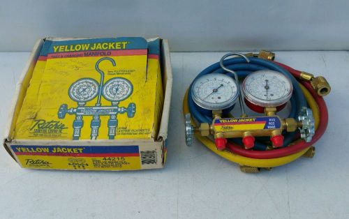 Used once  ritchie yellow jacket test &amp; charging manifold 41215 havs-60 ryb hose for sale