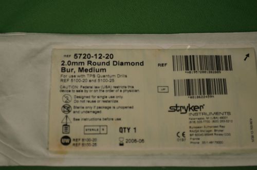 Stryker 5820-12-20 Bur 2.0mm Round Diamond