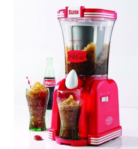 Nostalgia electrics refreshing slush machine maker coca cola series ice beverage for sale