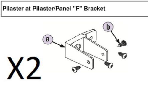 BRADLEY HDWT-Z0016 F-BRACKET FOR RESTROOM BATHROOM PARTITION PILASTER PANEL