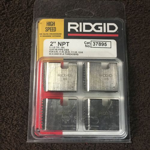 RIDGID 37895 2&#034; NPT PIPE THREADING DIES RH HS 12-R O-R 11-R 111-R 00-R 31-A NEW