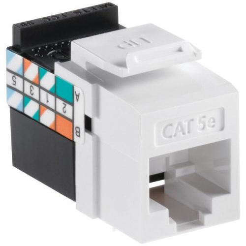 Leviton 5G108-RW5 QuickPort CAT-5E Jack - White