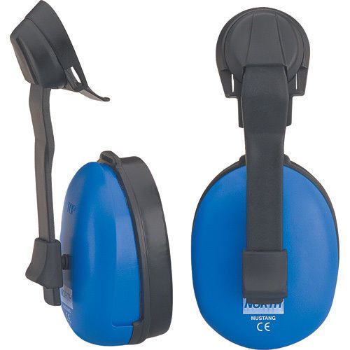 North Safety Blue Cap-Mounted Hardhat Earmuffs em4157