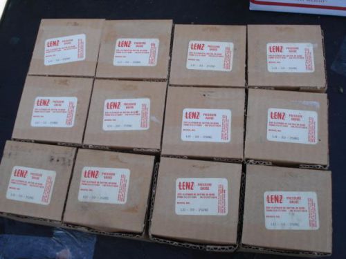 12 LOT  NEW IN BOX LENZ AFC-30-25 PRESSURE GAUGE