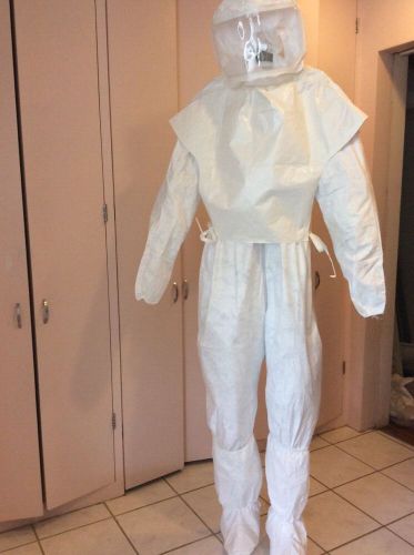 Fantastic White Lab Hazmat Cleanup Suit Party Event Halloween Clean room NEW