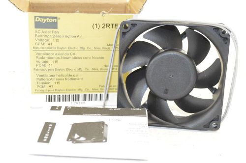 DAYTON 2RTE8 Axial Fan, 3-1/8&#034; W 3-1/8&#034; H 115VAC