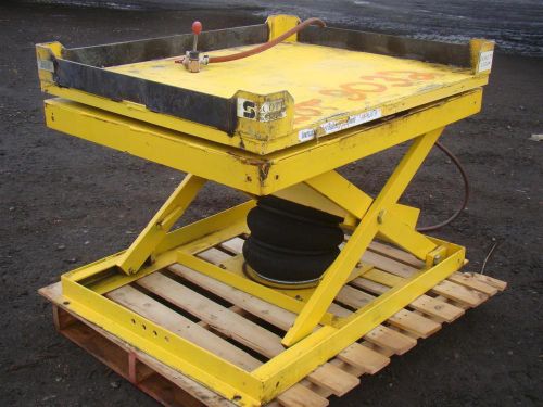 PNEUMATIC LIFT TABLE 36&#034; X 44&#034;  Swivel Deck 2000 LB CAPACITY