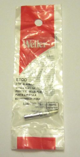 BRAND NEW - WELLER ETDD Single Flat Tip, 3/16 IN X 4.8 MM