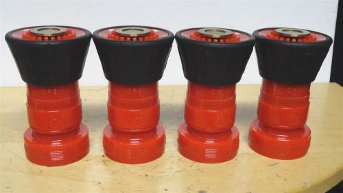 (4-NEW) * FIRE NOZZLE * Spray Nozzle, Heavy-Duty Red Plastic * HN-4-L * 1-3/4&#034;