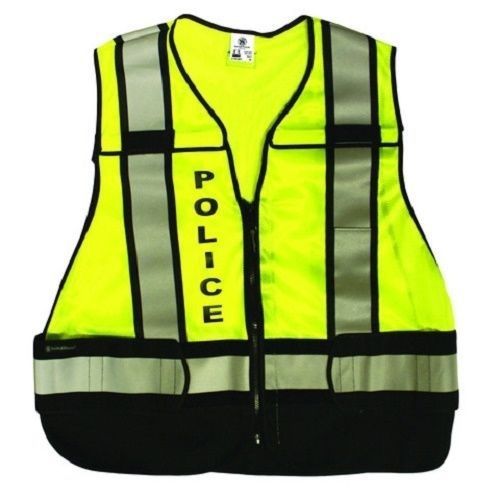 Smith &amp; wesson police blue reflective mesh safety work vest svsw033-2x/4x for sale