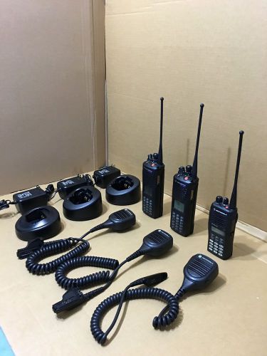 2 motorola xts3000 iii p25 digital 800 radio,w/ programming security 1 mtx8250 for sale