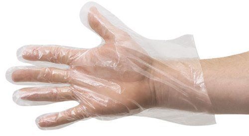 Disposable Gloves, X-Large, Clear (Pack of 500) x 10 pack = 5000 pcs / case