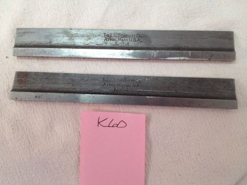 L. S. Starrett No.54 one Pair of 6&#034; Hold Downs Machinist Tool Maker. USA  (K60)