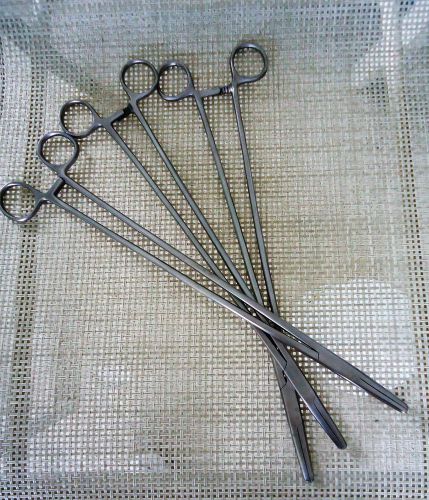 Lot of 3 New 14&#034; Straight Hemostat Forceps Locking Clamps Stainless Steel