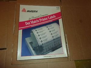 AVERY DOT MATRIX PRINTER LABELS # 4143