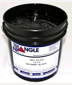 Triangle Ink 1173 Batman Black Matte Black Screen Printing Ink Screenprint Quart