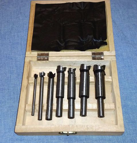 VERY NICE AMT 7 PC. FLAT BOTTOM HOLE BIT SET MODEL NO. A707 UNUSED CONDITION.