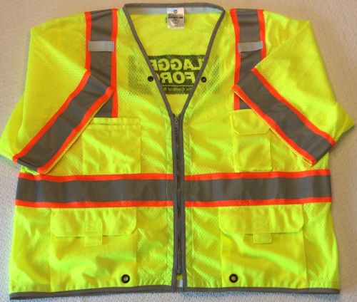 ML Kishigo 1550 Sleeved Mesh High Visibility Reflective Safety Vest Size 3XL