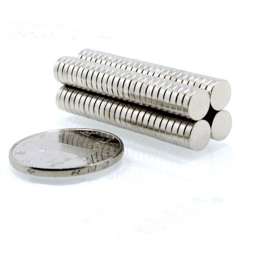 100pcs 7X2mm N50 Strong Round Disc Cylinder Magnets Rare Earth Neodymium