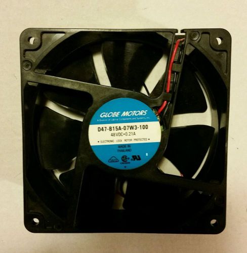 Globe Motors 48VDC 0.21A D47-B15A-07W3-100 Fan MULTIPLE ITEM SHIPPING DISCOUNT !