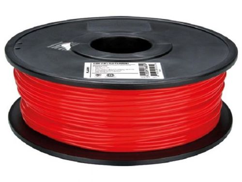 3D Printer Filament 3 mm (1/8&#034;) PLA - RED - 1 kg / 2.2 lb NEW IN ORIGINAL BOX