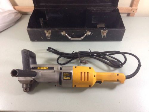 Dewalt dw124 1/2&#034;  corded right angle drill, metal case for sale