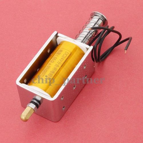 Dc24v 8a reset 2kg 34mm push pull solenoid electromagnet for zn63 long stroke for sale