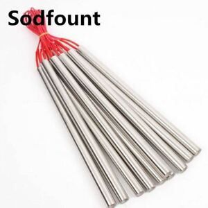 2pcs 10mm x 200mm AC 220V 400W Stainless Steel Tubular Cartridge Heater Electric