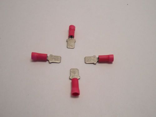 RED CRIMP MALE QUICK DISCONNECT TERMINALS - Pkg/10