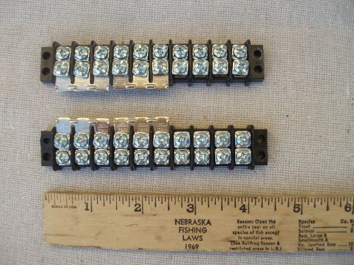 Terminal blocks 1/4&#034; size 4&#034; long for sale