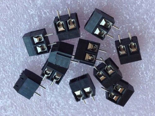 New Black 2 Pin 5.0mm Pitch Screw Terminal Block Connector KF-301-2P 10PCS