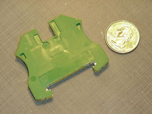 Allen Bradley 1492-JG4 Ground Block Feed Through Green / Yellow Ship $1.95