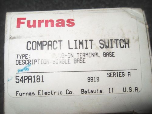 (V35-1) 1 NIB FURNAS 54PA181 COMPACT LIMIT SWITCH