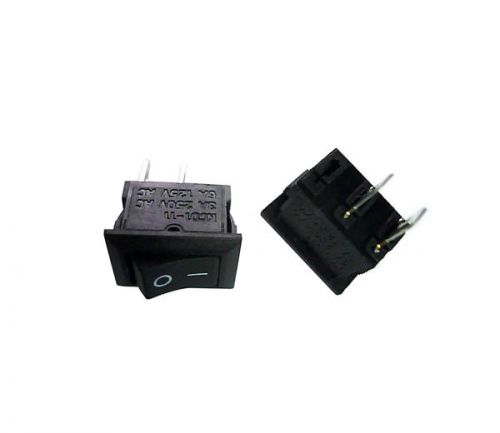 50pcs of rocker switch 2-pin 250v/3a on-off black color for sale