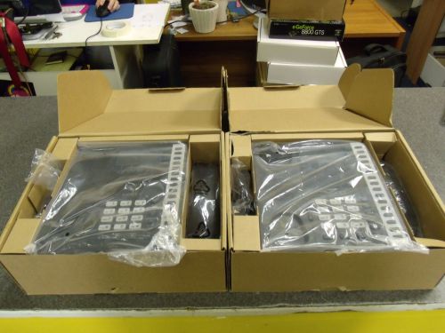 Lot of (2) New in Box Mocet IP-3062 IP Phones w/ Adapters, Stands, Handsets + 4s