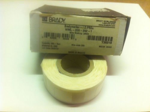 NEW BRADY WML-205-292-1 BRADYMARKER LABEL WIRE MARKERS